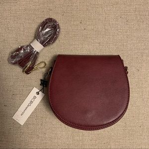 BCBGeneration purple mini leather bag